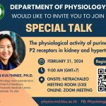 Special Talk “The Physiological Activity of purinergic P2 Receptors in Kidney and Hypertension”